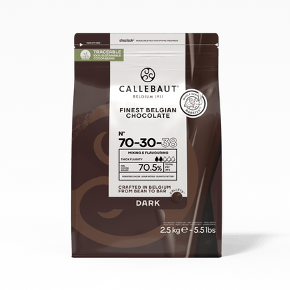 Callebaut Dark Chocolate Couverture - 2.5 kg, Shelf life: 24 months