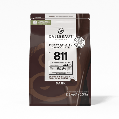 Callebaut Dark Chocolate Couverture - 2.5 kg, Shelf life: 24 months