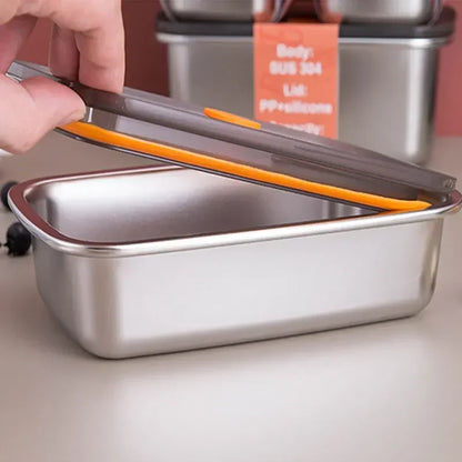 304 Stainless Steel Bento Lunch Box with Lid