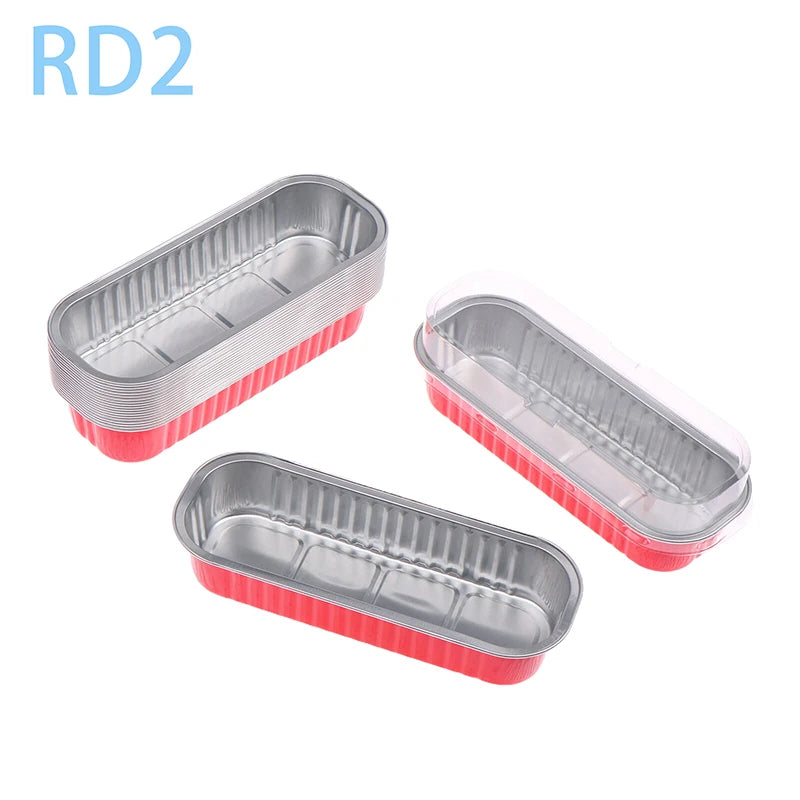 Mini Loaf Pans With/Without Lids 6.8OZ Rectangle Aluminum Foil Baking Pans Reusable Mini Bread Containers Muffin Tins