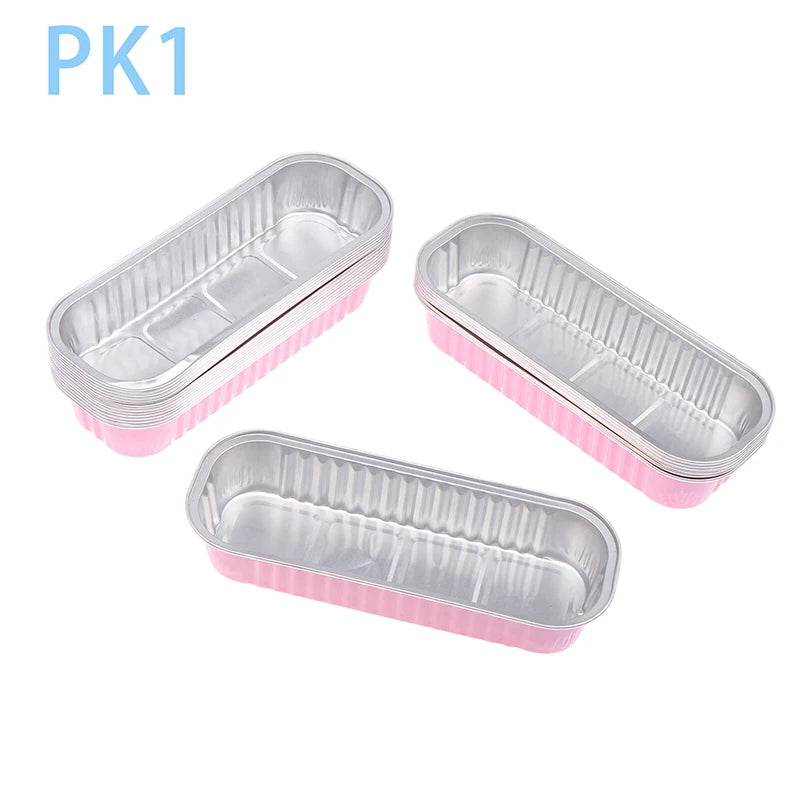 Mini Loaf Pans With/Without Lids 6.8OZ Rectangle Aluminum Foil Baking Pans Reusable Mini Bread Containers Muffin Tins