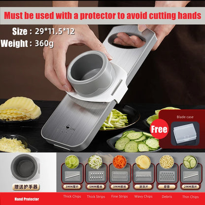 Anti-bacterial Magic Chopper 316L Stainless Steel Vegetable Slicer