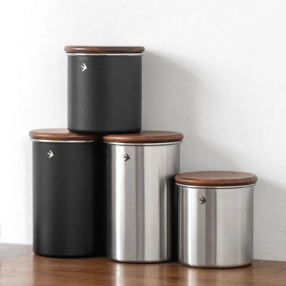 304 Stainless Steel Coffee Canisters with Lid