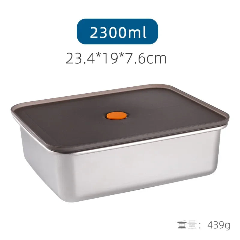 304 Stainless Steel Bento Lunch Box with Lid