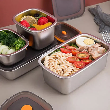 304 Stainless Steel Bento Lunch Box with Lid