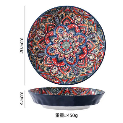 Bohemian Style Creative Ceramic Tableware Set