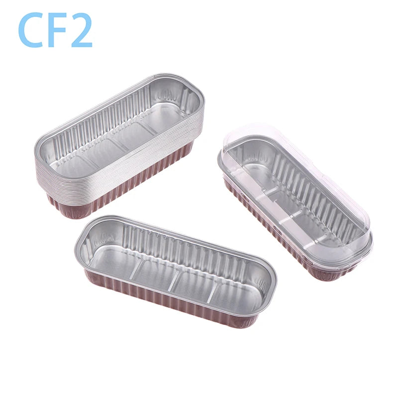 Mini Loaf Pans With/Without Lids 6.8OZ Rectangle Aluminum Foil Baking Pans Reusable Mini Bread Containers Muffin Tins