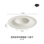 Hotel Embossed Ceramic Plate High Sense of Luxury Western Food Plate