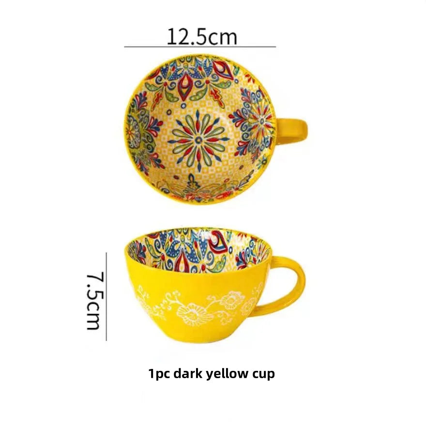 Bohemian Morning Tea Mug, 13.5 oz