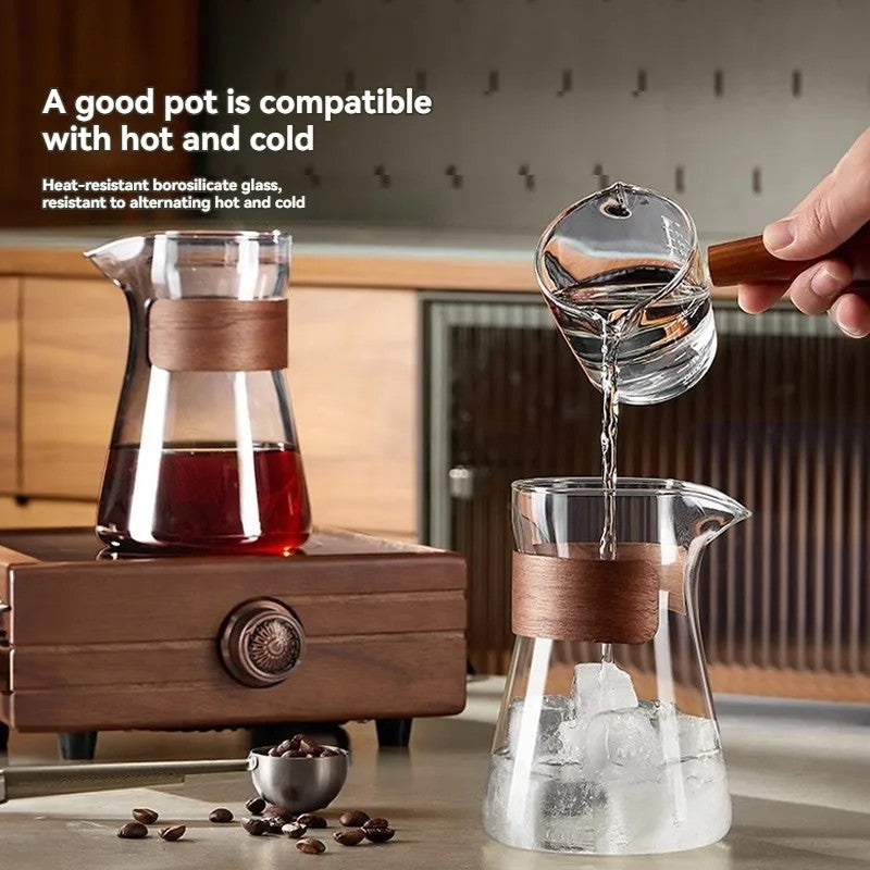 Borosilicate Glass Hand Drip Coffee Pot Coffeeware