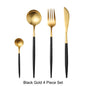 Matte Gold 18/10 Stainless Steel Luxury Cutlery Dinnerware