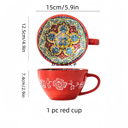 Bohemian Morning Tea Mug, 13.5 oz