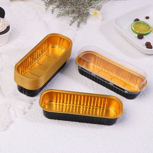 Mini Loaf Pans With/Without Lids 6.8OZ Rectangle Aluminum Foil Baking Pans Reusable Mini Bread Containers Muffin Tins