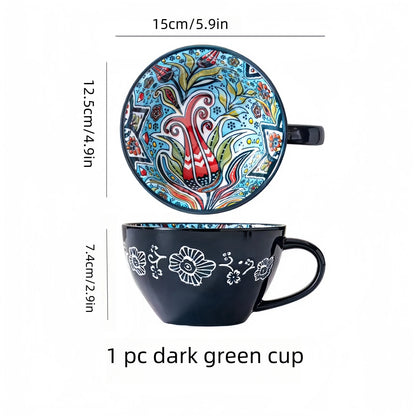 Bohemian Morning Tea Mug, 13.5 oz