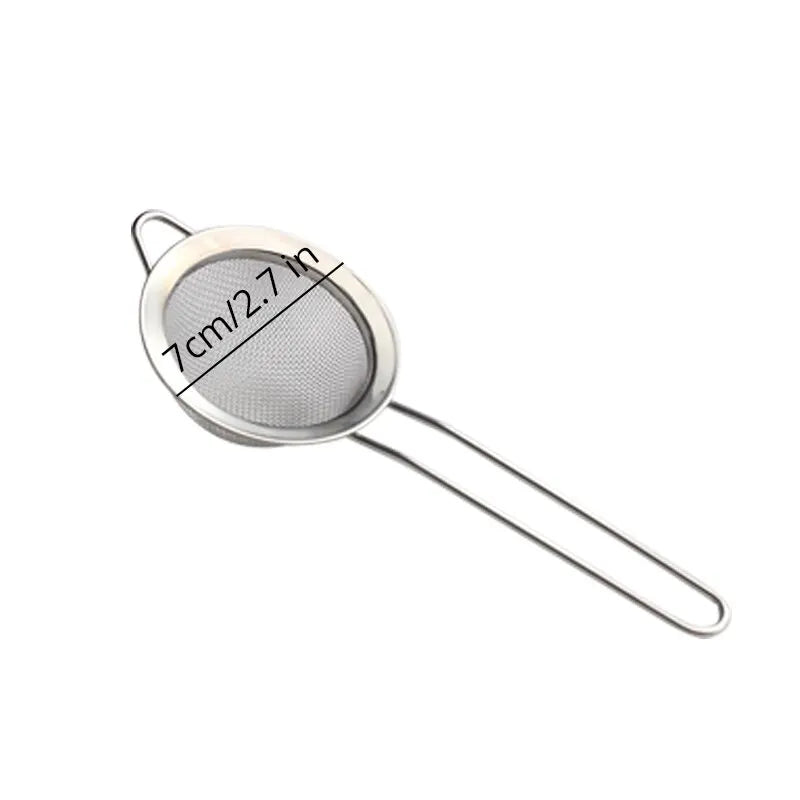 Stainless Steel Strainer Food Strainer Kitchen Mesh Filter Spoon For Soy Milk Quinoa Tea Soup Sifting Baking Straining