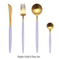 Matte Gold 18/10 Stainless Steel Luxury Cutlery Dinnerware