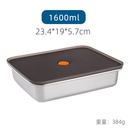 304 Stainless Steel Bento Lunch Box with Lid