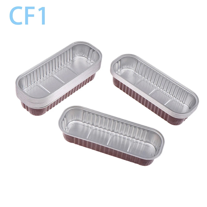 Mini Loaf Pans With/Without Lids 6.8OZ Rectangle Aluminum Foil Baking Pans Reusable Mini Bread Containers Muffin Tins