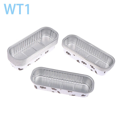 Mini Loaf Pans With/Without Lids 6.8OZ Rectangle Aluminum Foil Baking Pans Reusable Mini Bread Containers Muffin Tins