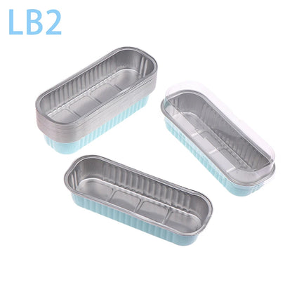 Mini Loaf Pans With/Without Lids 6.8OZ Rectangle Aluminum Foil Baking Pans Reusable Mini Bread Containers Muffin Tins