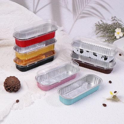 Mini Loaf Pans With/Without Lids 6.8OZ Rectangle Aluminum Foil Baking Pans Reusable Mini Bread Containers Muffin Tins