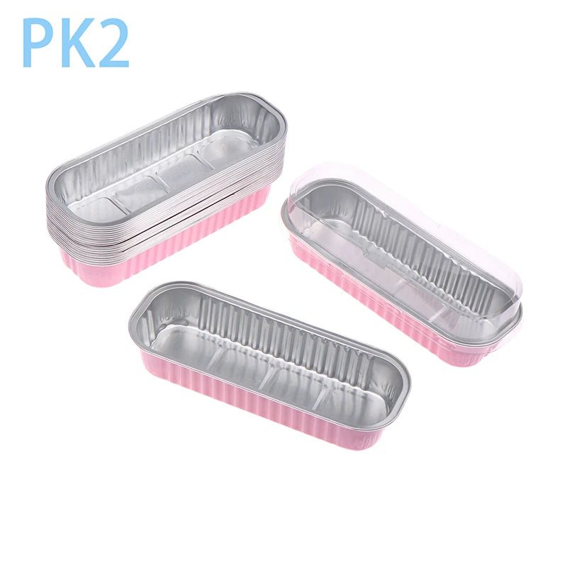 Mini Loaf Pans With/Without Lids 6.8OZ Rectangle Aluminum Foil Baking Pans Reusable Mini Bread Containers Muffin Tins