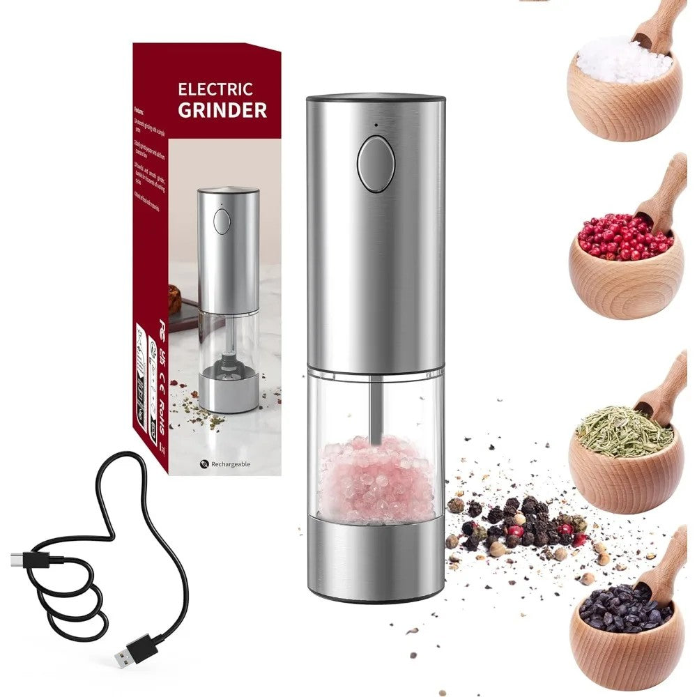 Electric Salt and Pepper Grinder Set