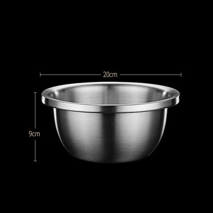 Stainless Steel Drain Basket Colander Round Rice Cleaning Sieve