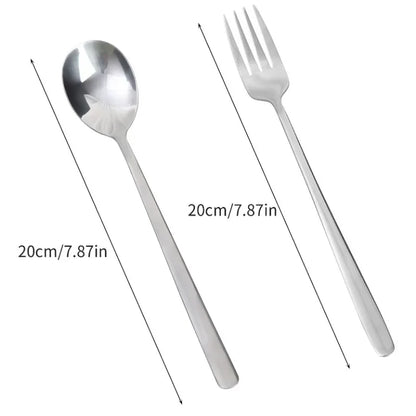 Stainless Steel Cutlery Long Handle Spoon Fork